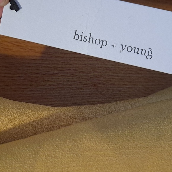 NWT Anthropologie Bishop + Young Sunflower Yellow One Sleeve Camisole Top - Picture 8 of 9